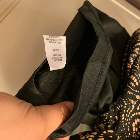 Belle Badgley Mischka black/tan dress - beaded - Picture 4 of 7